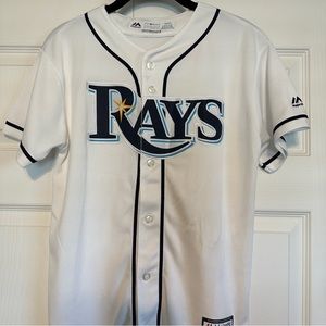 Tampa Bay Rays Jersey Evan Longoria | Majestic | Youth L-G-G-14/16
